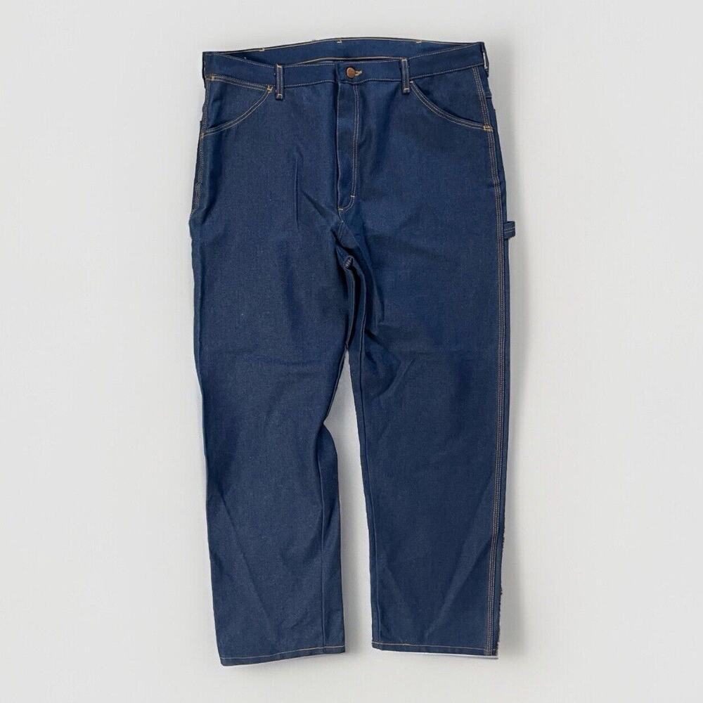 Vintage NWOT Big Ben Dark Denim Utility Jean Mens Sz 40x30 Blue Cotton Deadstock - Picture 2 of 14